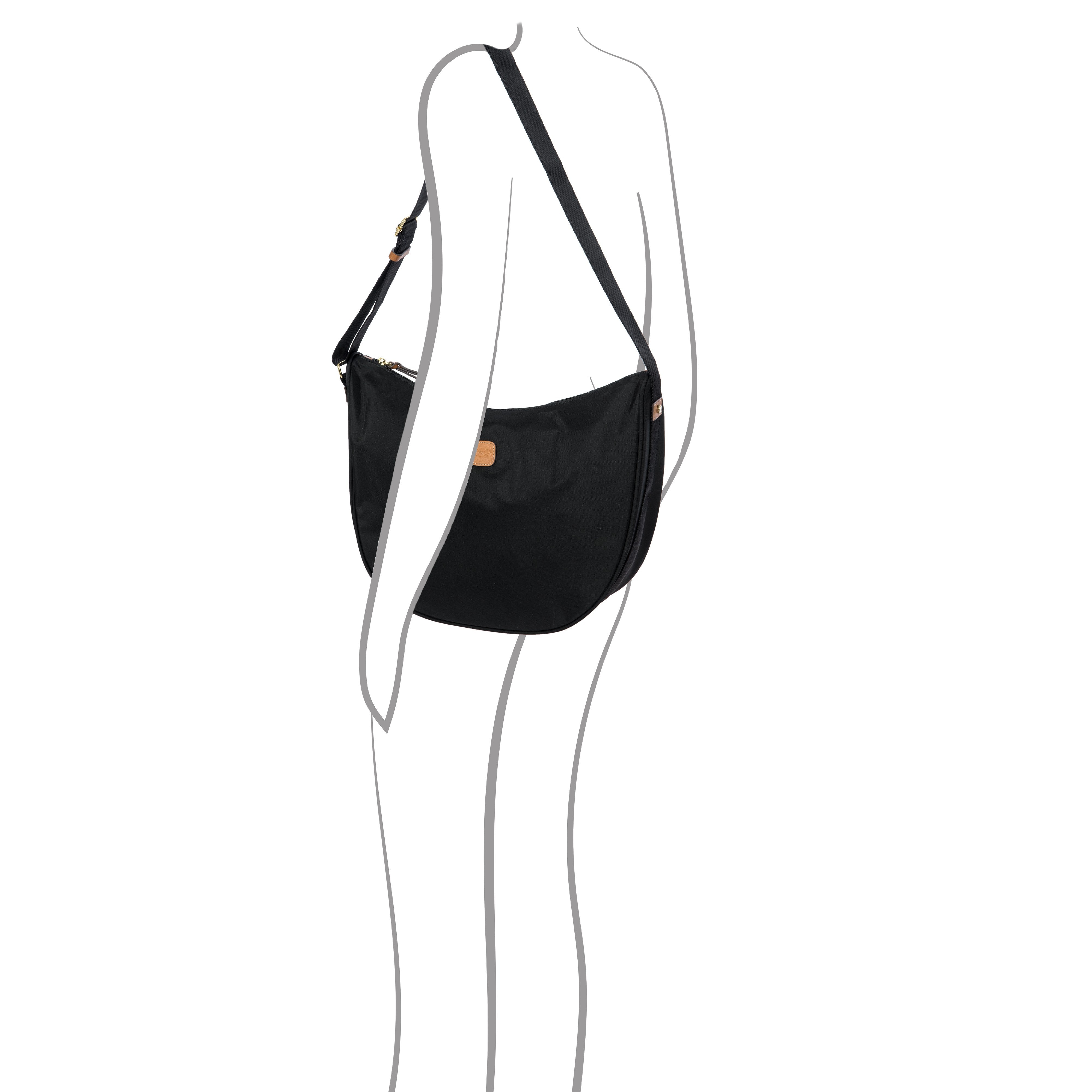 Bric's borsa a tracolla in tessuto "X-Collection" Nero BXG45051.101 NERO