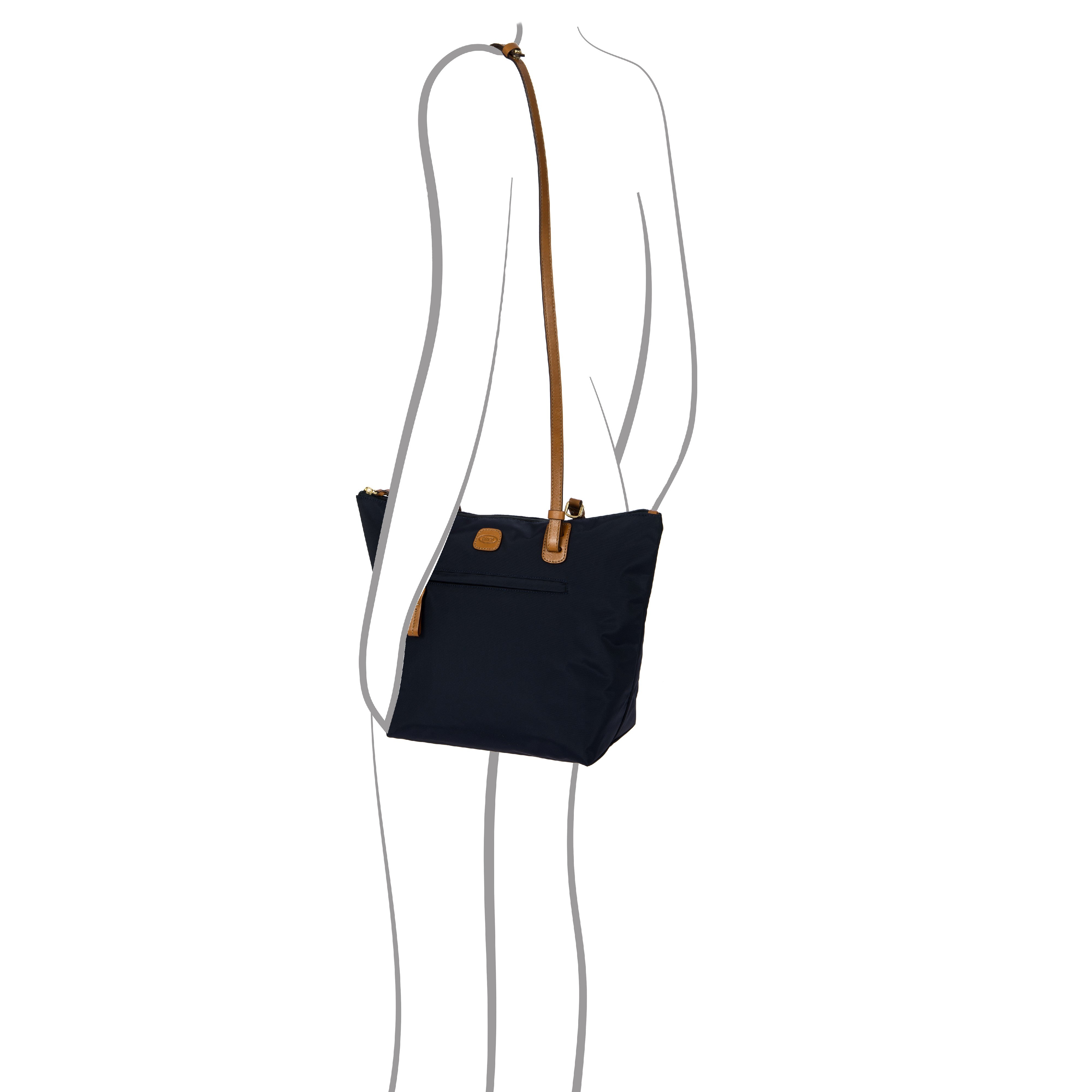 Bric's borsa shopping in tessuto "X-Collection" Blu BXG45071.050 OCEANO