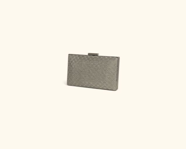 Mya Accessories borsa da cerimonia in tessuto e metallo "Diana" Argento C20022.GUN
