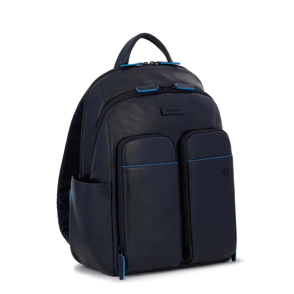 Piquadro zaino in pelle "Blue Square Revamp" CA5574B2V.BLU