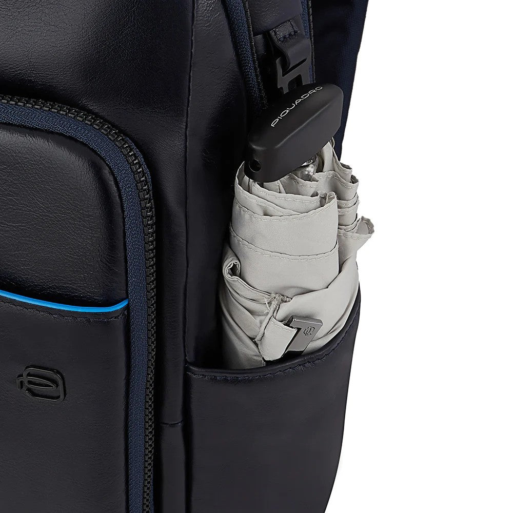 Piquadro zaino in pelle "Blue Square Revamp" CA5574B2V.BLU