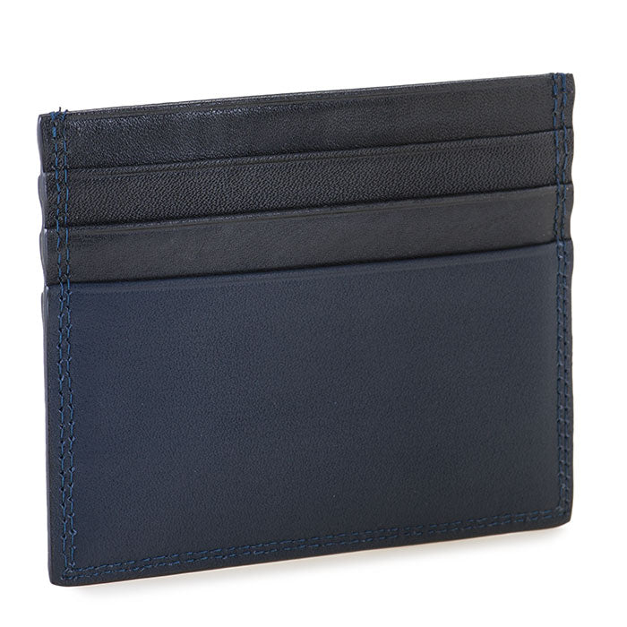 Mywalit porta carte di credito in pelle "Mens Range" Multicolor 4000.138 BLACK/BLUE