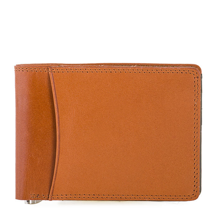 Mywalit portafogli con molletta in pelle "Mens Range" Multicolor 4004.152 TAN/OLIVE