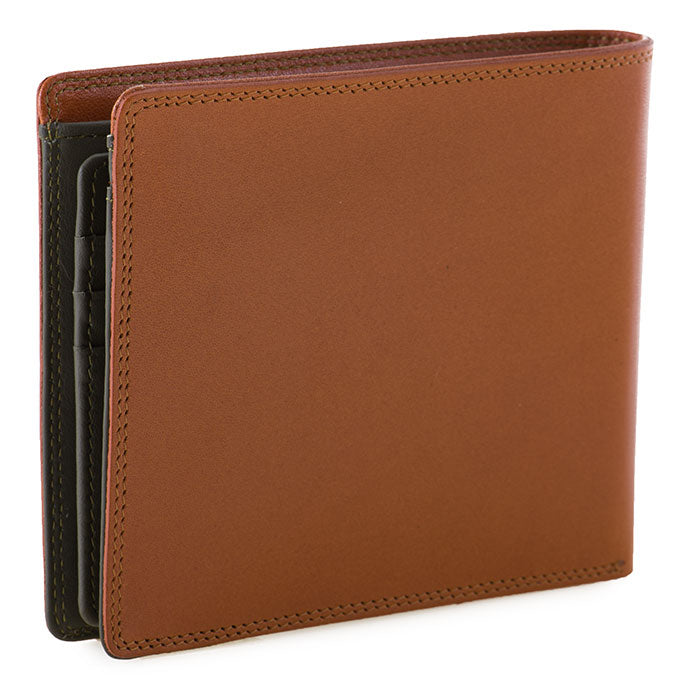 Mywalit portafogli in pelle "Mens Range" Multicolor 4009.152 TAN/OLIVE