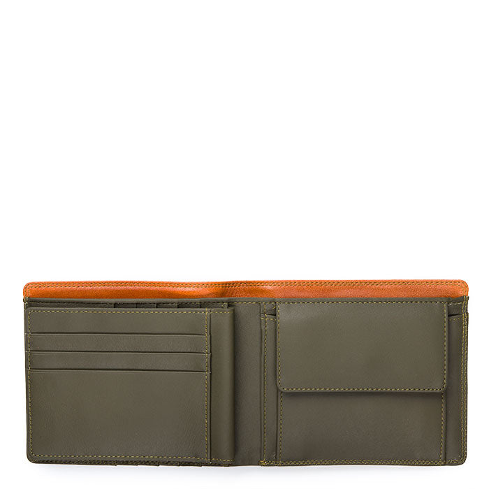 Mywalit portafogli in pelle "Mens Range" Multicolor 4009.152 TAN/OLIVE