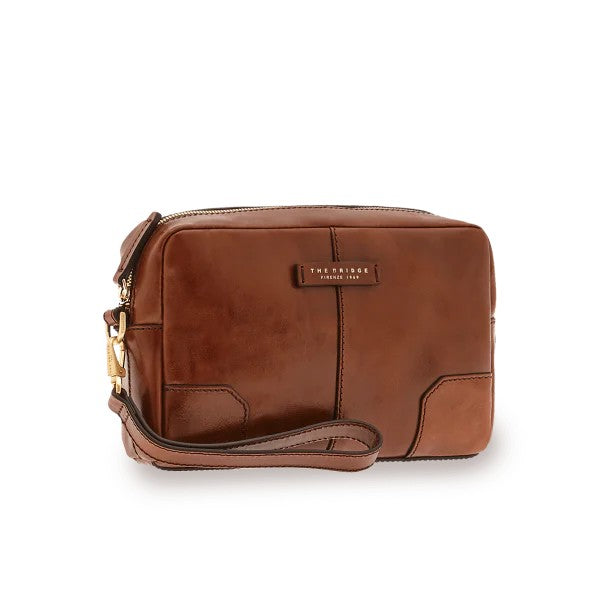 The Bridge pochette in pelle "Vespucci" Marrone 05363001.14