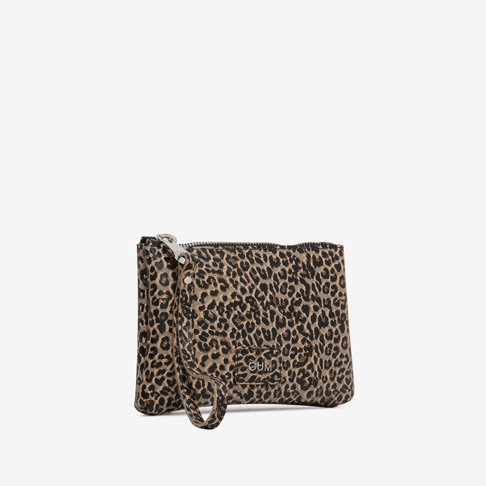 Gum pochette in ecopelle "Pochette Mania" Animalier BC4051RE BUILD.12227 LEO CAPPU