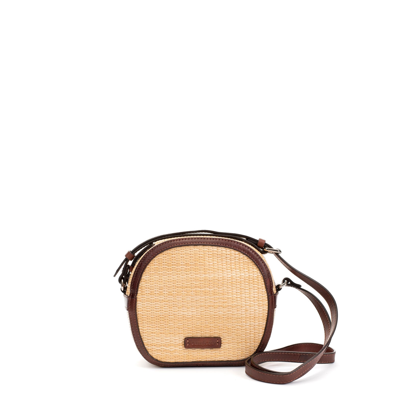 Gianni Conti borsa a tracolla in raffia e pelle "Malibù" Beige 5844748.179 PAGLIA