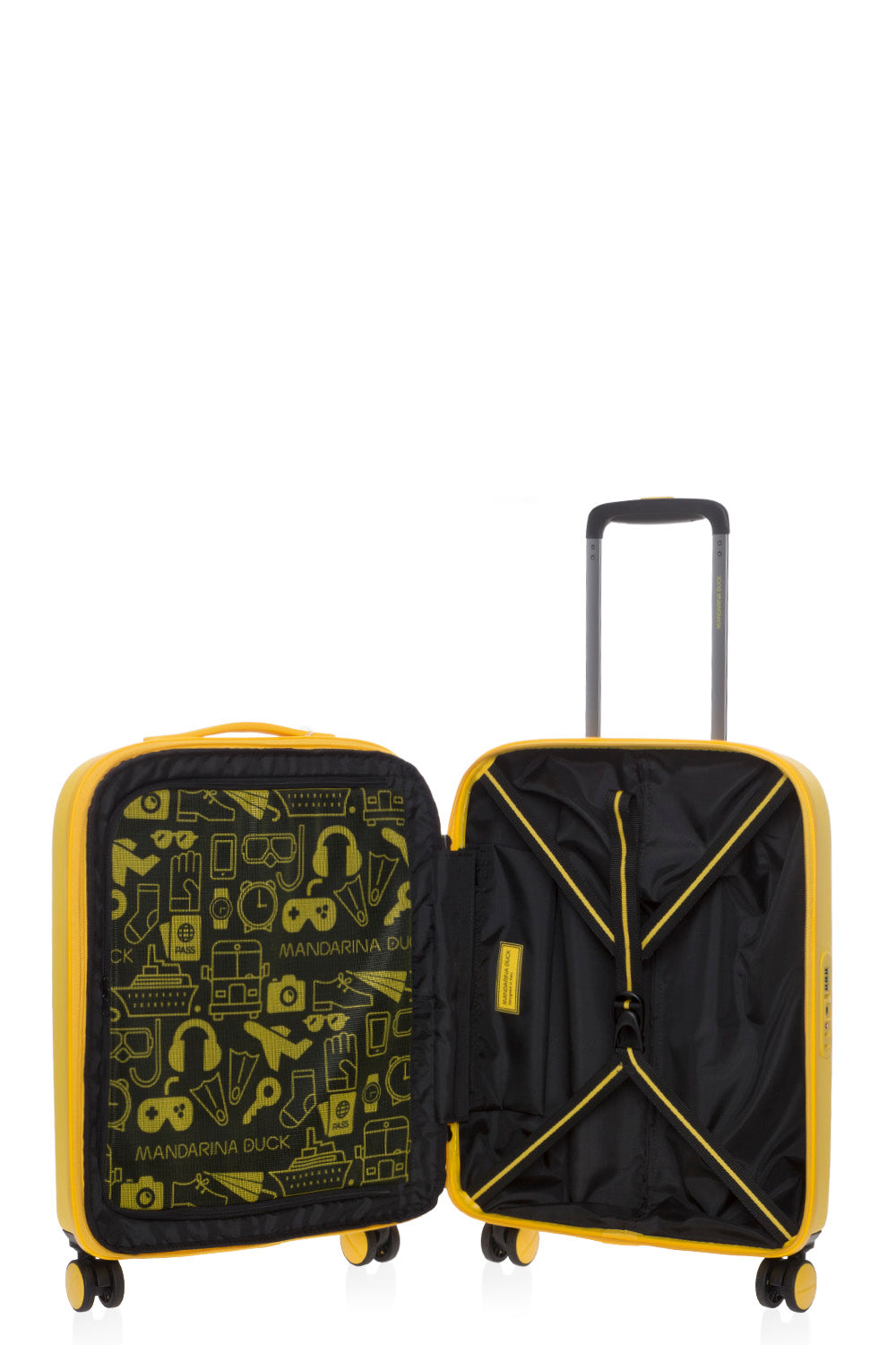 Mandarina Duck trolley cabina espandibile in policarbonato "Logoduck" Giallo SZV24.05J DUCK YELLOW