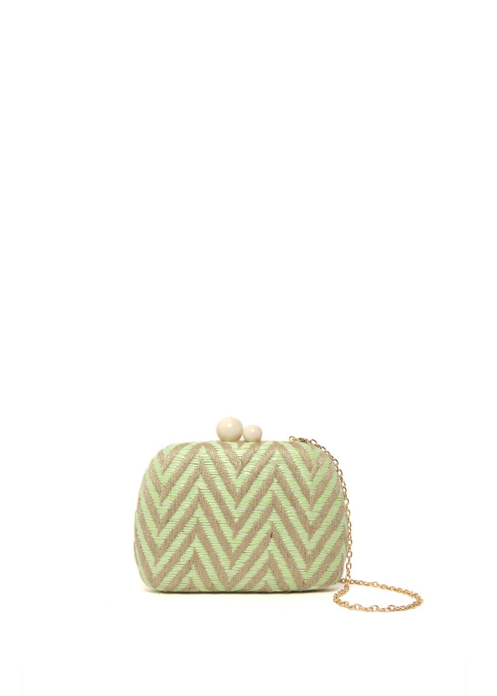 Nalì borsa da cerimonia in tessuto "Betty" Multicolor WIPC0077.MENTA