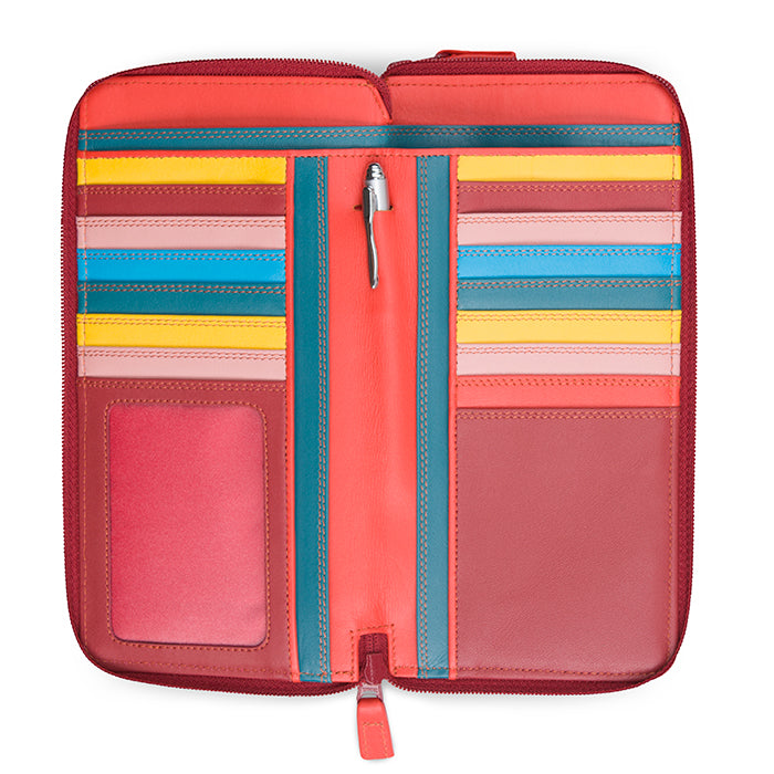 Mywalit portafogli doppia zip in pelle "Classic" Multicolor 375.163 VESUVIO