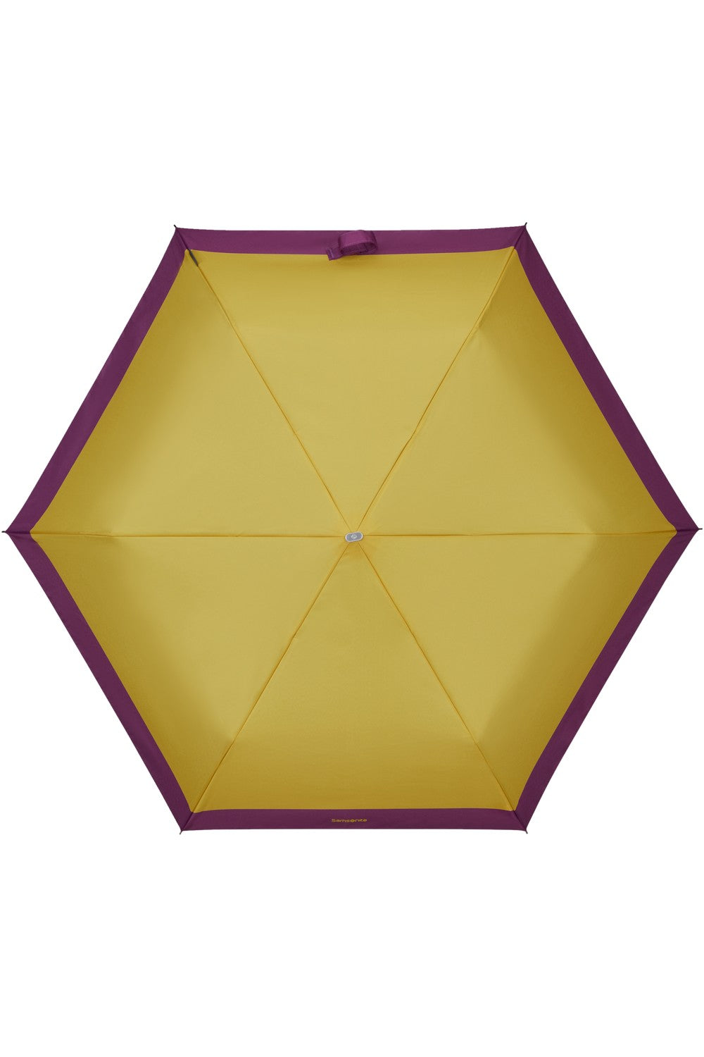 Samsonite ombrello manuale in nylon "Alu Drop S" Giallo 108962.9874 YELLOW/PURPLE