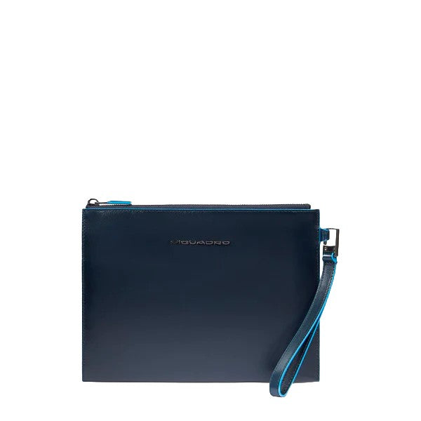 Piquadro pochette in pelle "Blue Square" AC5099B2.BLU2