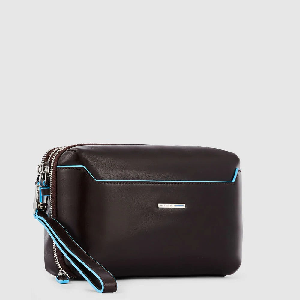 Piquadro pochette in pelle "Blue Square" Marrone AC5940B2R.MO
