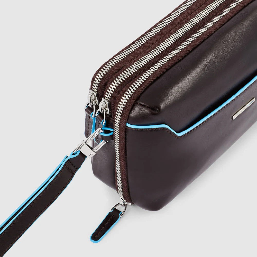 Piquadro pochette in pelle "Blue Square" Marrone AC5940B2R.MO