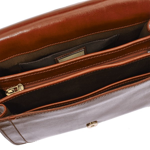 The Bridge borsa a tracolla in pelle "Story" Marrone 04415201.14