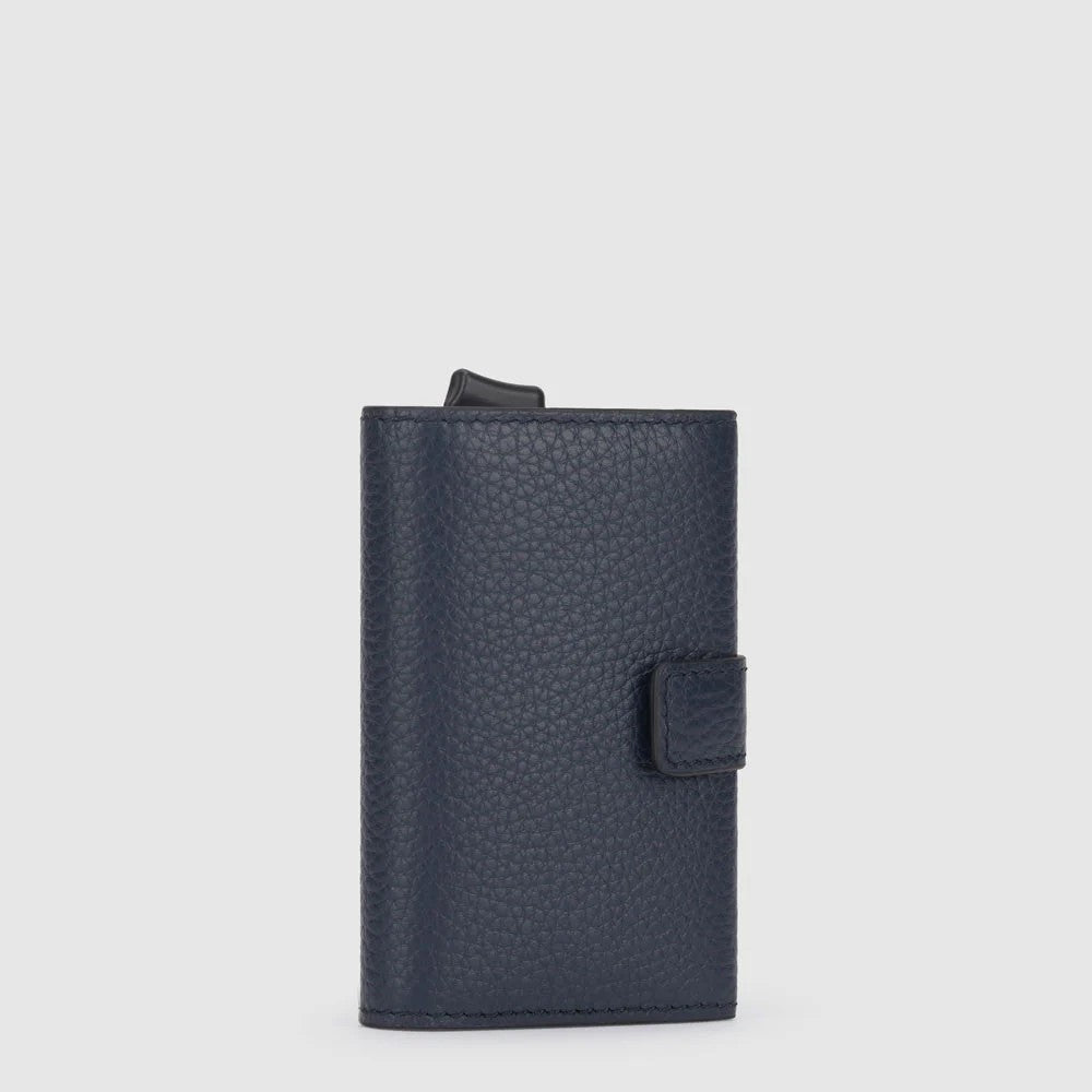 Piquadro portafogli compatto in metallo e pelle "Modus Special" Blu PP5649MOSR.BLU