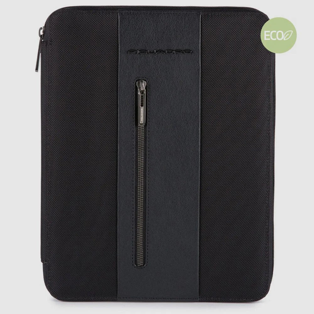 Piquadro porta blocco in tessuto e pelle "Brief 2 Nero PB5483BR2.N