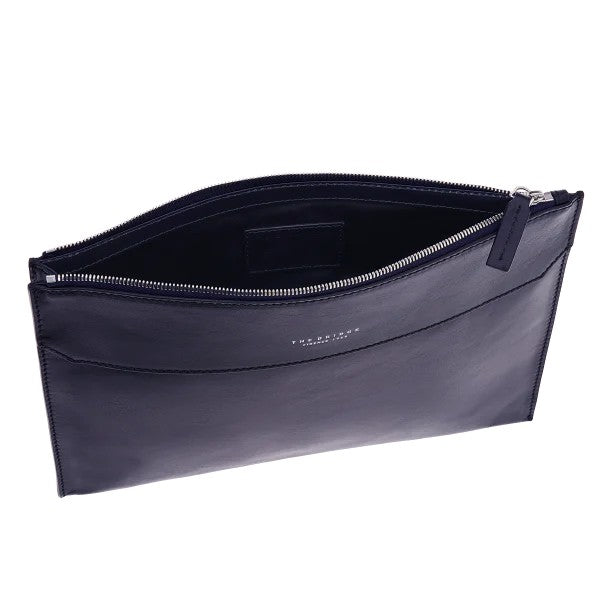 The Bridge pochette in pelle "Dante" Blu 09343201.I6