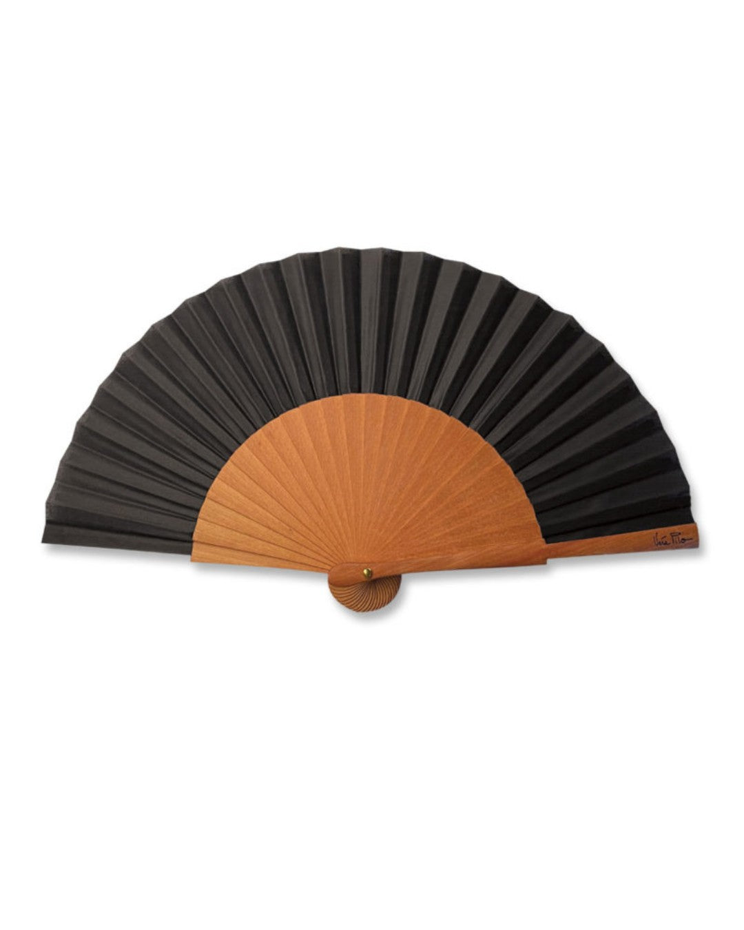 Vera Pilo ventaglio in tessuto e legno "Mini Ecololo" Nero MINI ECOLOLO.NOIR