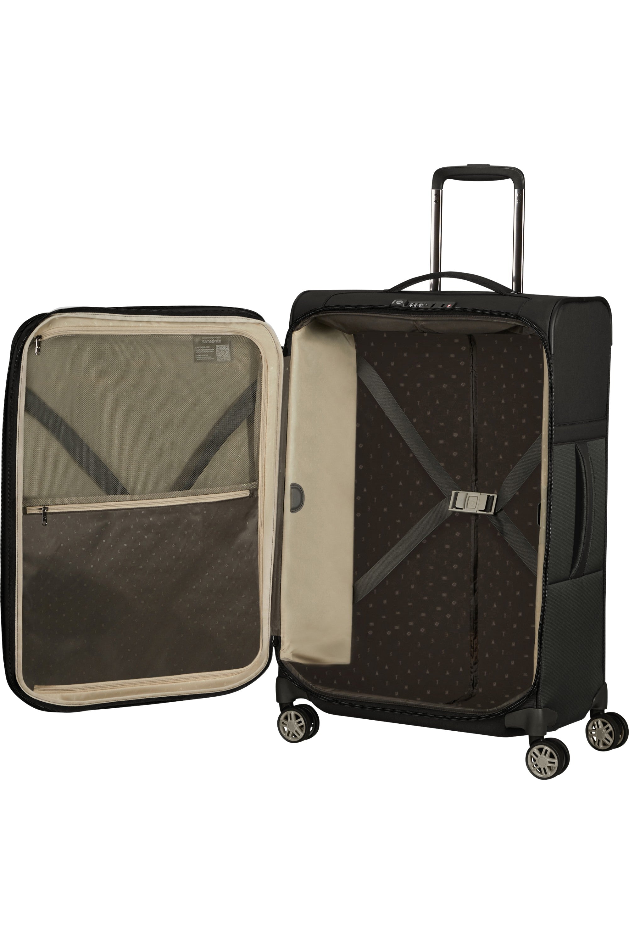 Samsonite trolley medio in tessuto "Airea" Nero 133625.1041 BLACK