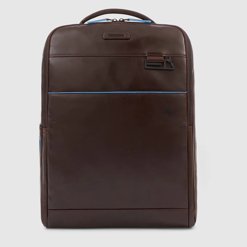 Piquadro zaino in pelle "Blue Square Revamp" Marrone CA4818B2V.MO