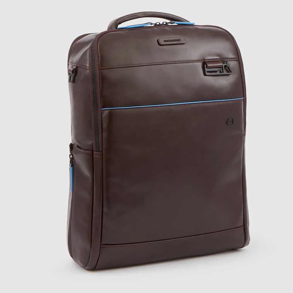 Piquadro zaino in pelle "Blue Square Revamp" Marrone CA4818B2V.MO