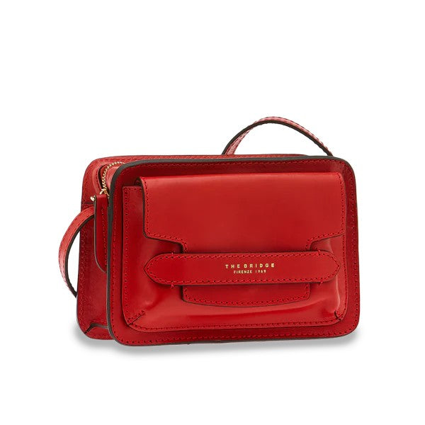 The Bridge borsa a tracolla in pelle "Lucrezia" Rosso 04190301.9I