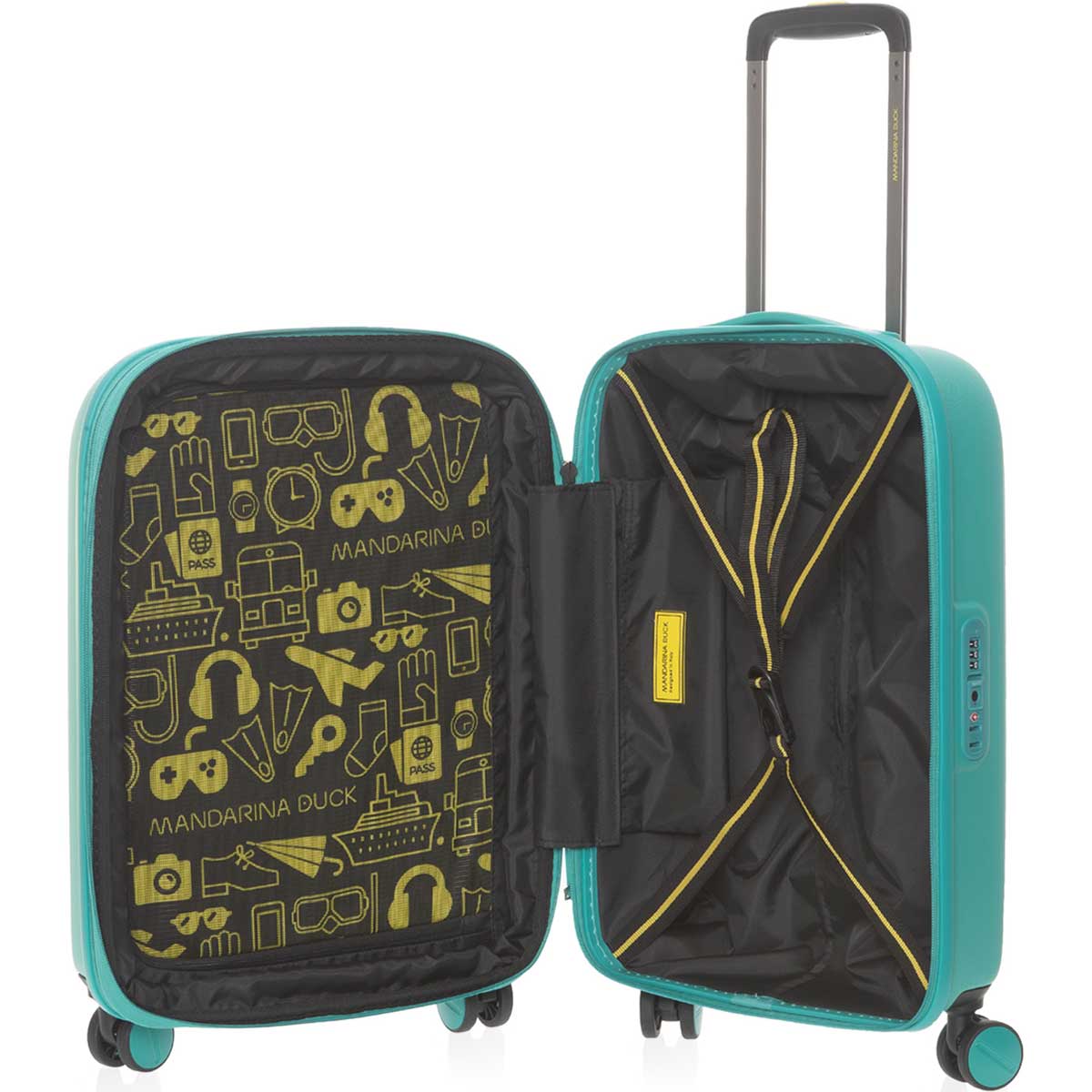 Mandarina Duck trolley cabina espandibile in policarbonato "Logoduck" Verde SZV24.29M SPECTRA GREEN