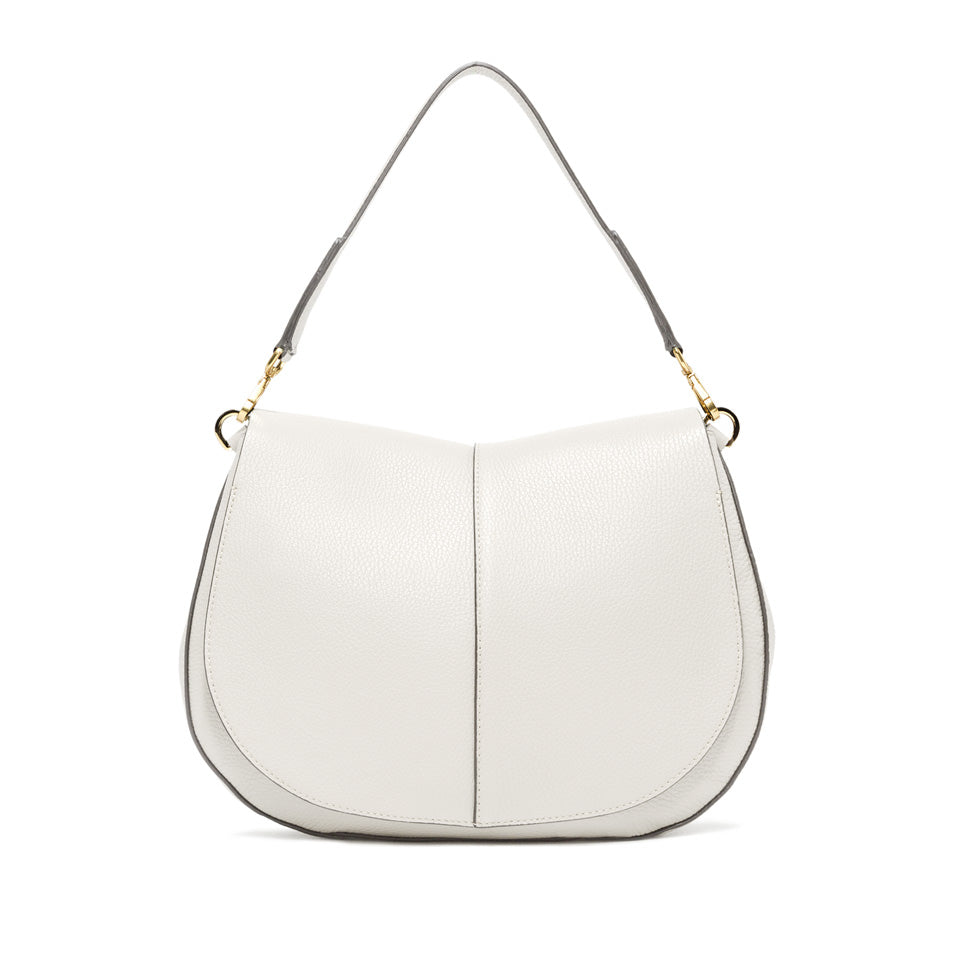 Gianni Chiarini borsa a spalla in pelle "Helena Round" Bianco BS6037GRN-NA.3890 MARBLE