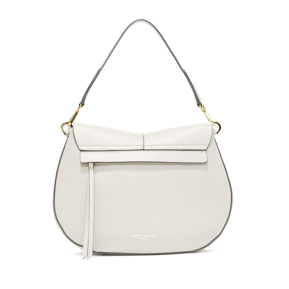 Gianni Chiarini borsa a spalla in pelle "Helena Round" Bianco BS6037GRN-NA.3890 MARBLE