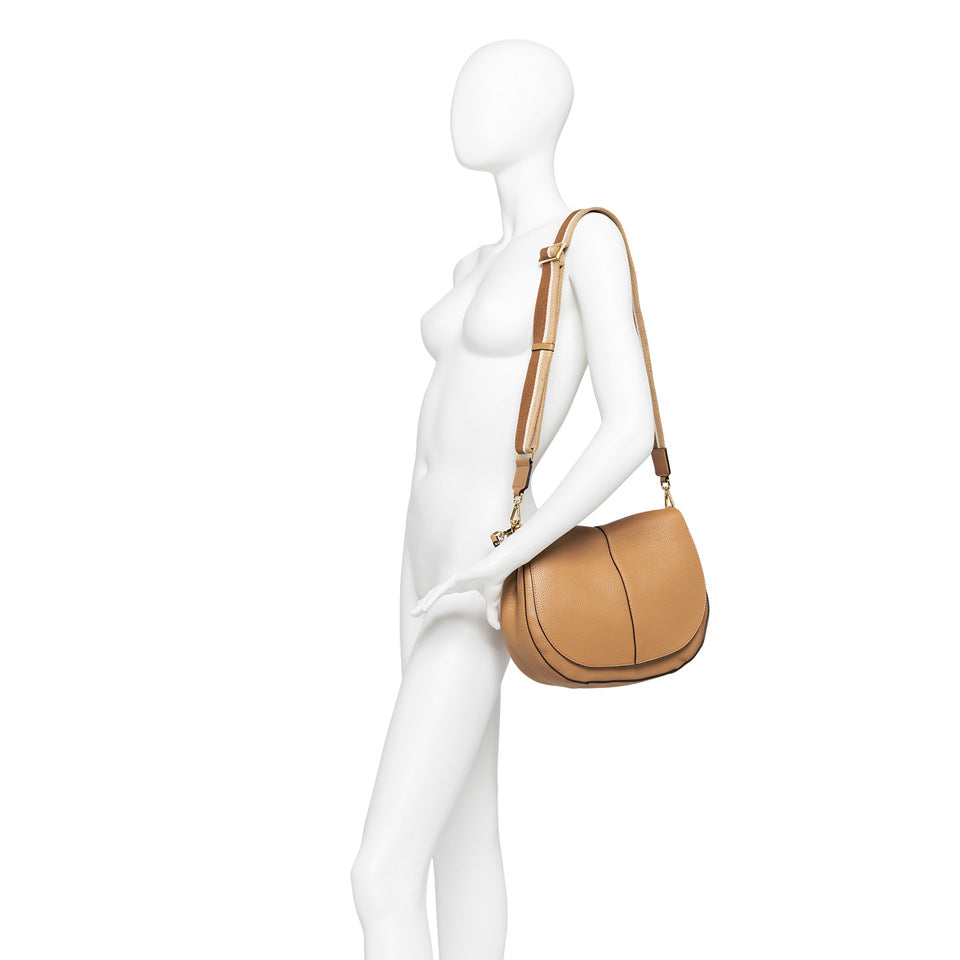 Gianni Chiarini borsa a spalla in pelle "Helena Round" Bianco BS6037GRN-NA.3890 MARBLE