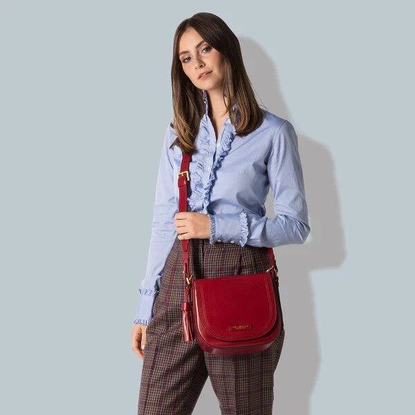 The Bridge borsa a tracolla in pelle "Pearldistrict" Rosso 04122701.2E