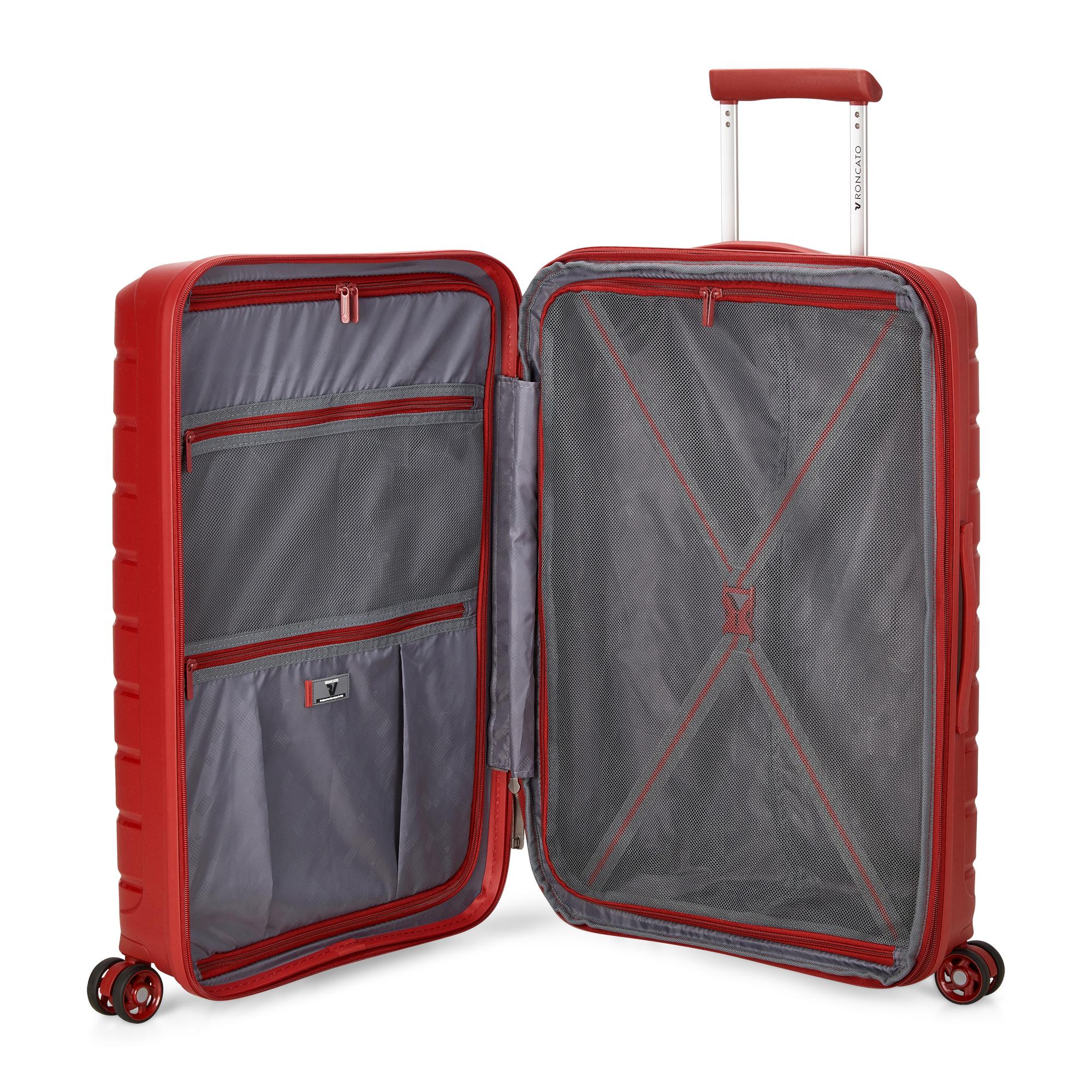Roncato trolley medio in polipropilene "B-Flying" Rosso 418182.09 ROSSO