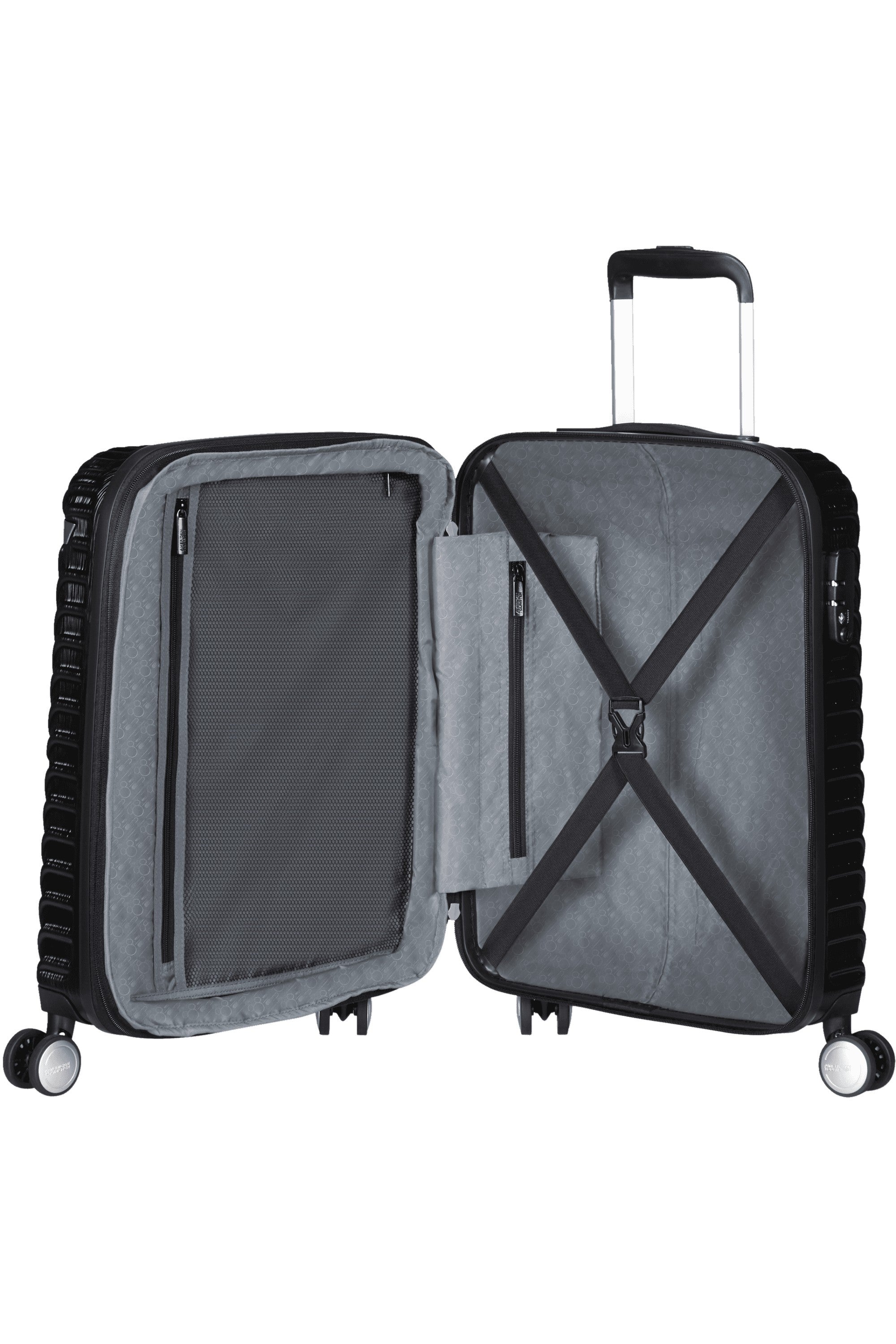 American Tourister trolley cabina in abs "Mickey Clouds" Nero 147087.A104 TRUE BLACK