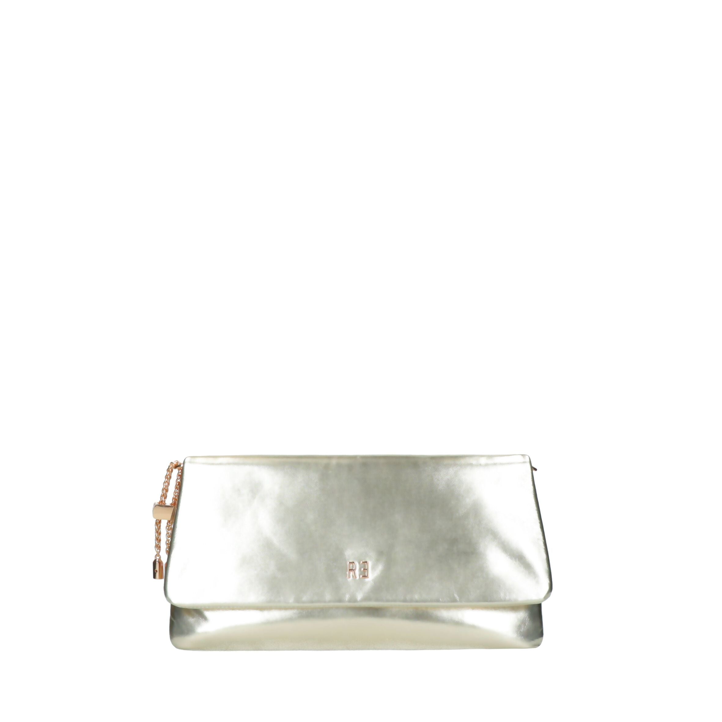 REBELLE pochette in pelle "Elisabetta" Platino 1WR119LEO487.A642 PLATINUM