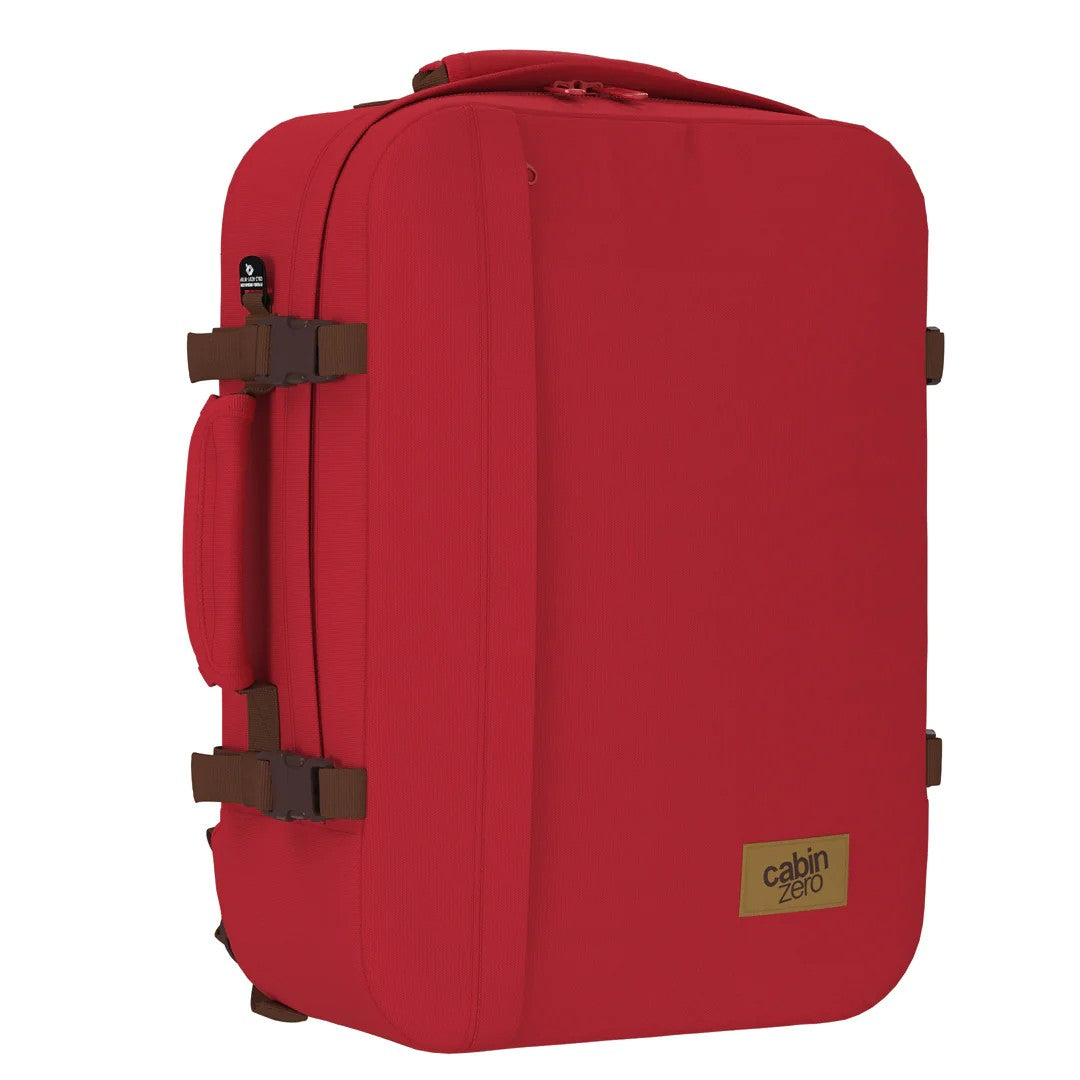 Cabin Zero zaino 44L da viaggio in tessuto "Classic" Rosso CZ06.2303 LONDON RED