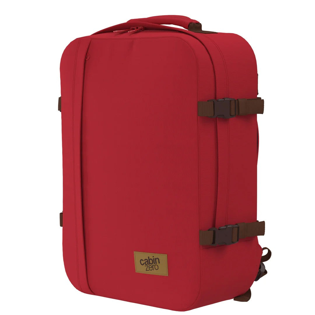 Cabin Zero zaino 44L da viaggio in tessuto "Classic" Rosso CZ06.2303 LONDON RED