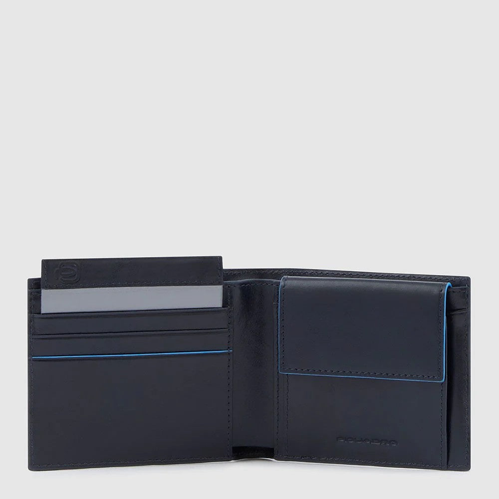 Piquadro portafogli in pelle "Blue Square Revamp" PU4188B2VR.BLU