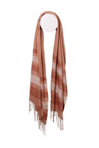 Mya Accessories sciarpa in cotone "Scarf" Terracotta Q22241.BEIGE/ROSA