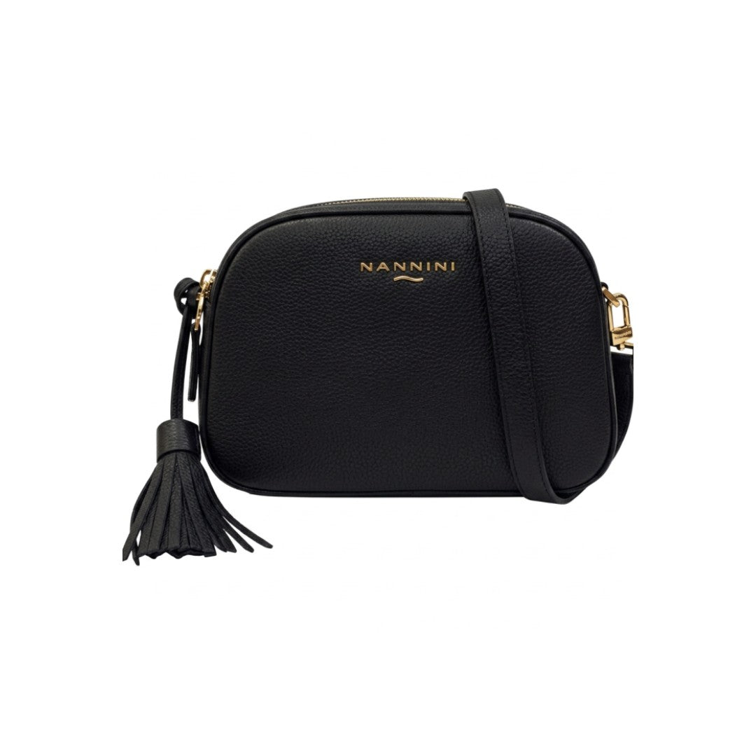 Nannini borsa a tracolla in pelle "Salge" Nero 18037.NERO