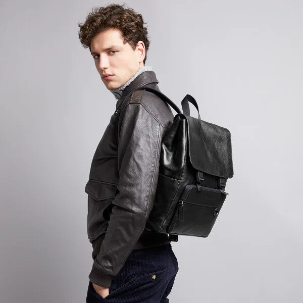 The Bridge zaino in pelle "Damiano" Nero 063423EX.7R