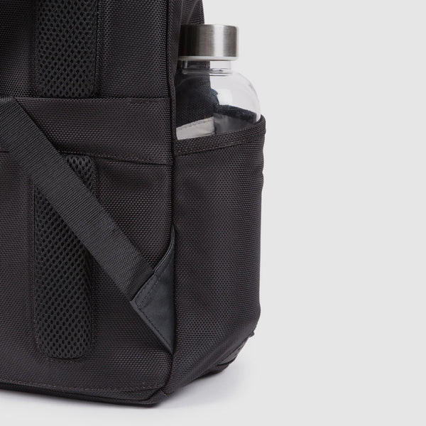 Piquadro zaino in tessuto e pelle "Brief 2 Nero CA3214BR2.N
