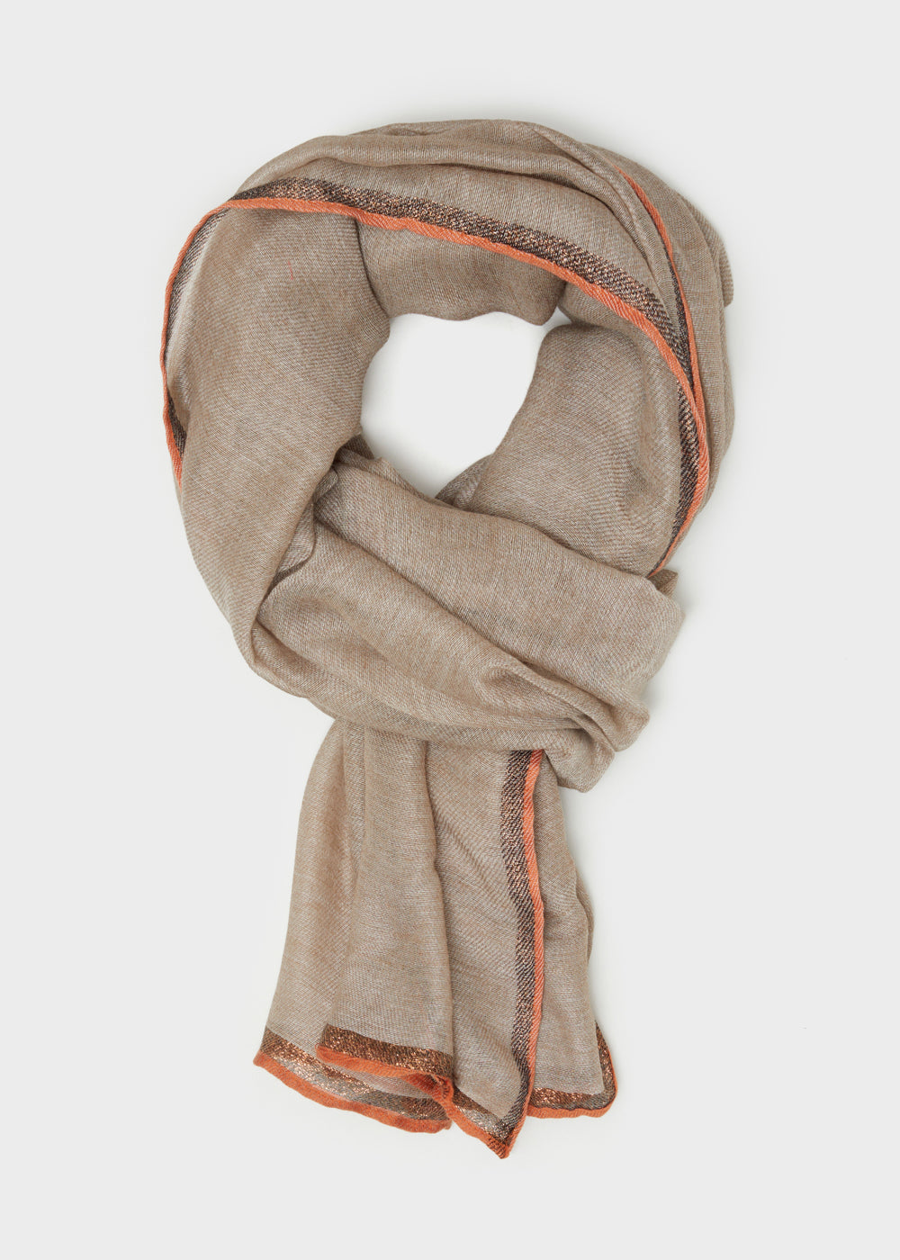 Nalì sciarpa in poliestere "Sandy" Beige LASC0242.BEIGE
