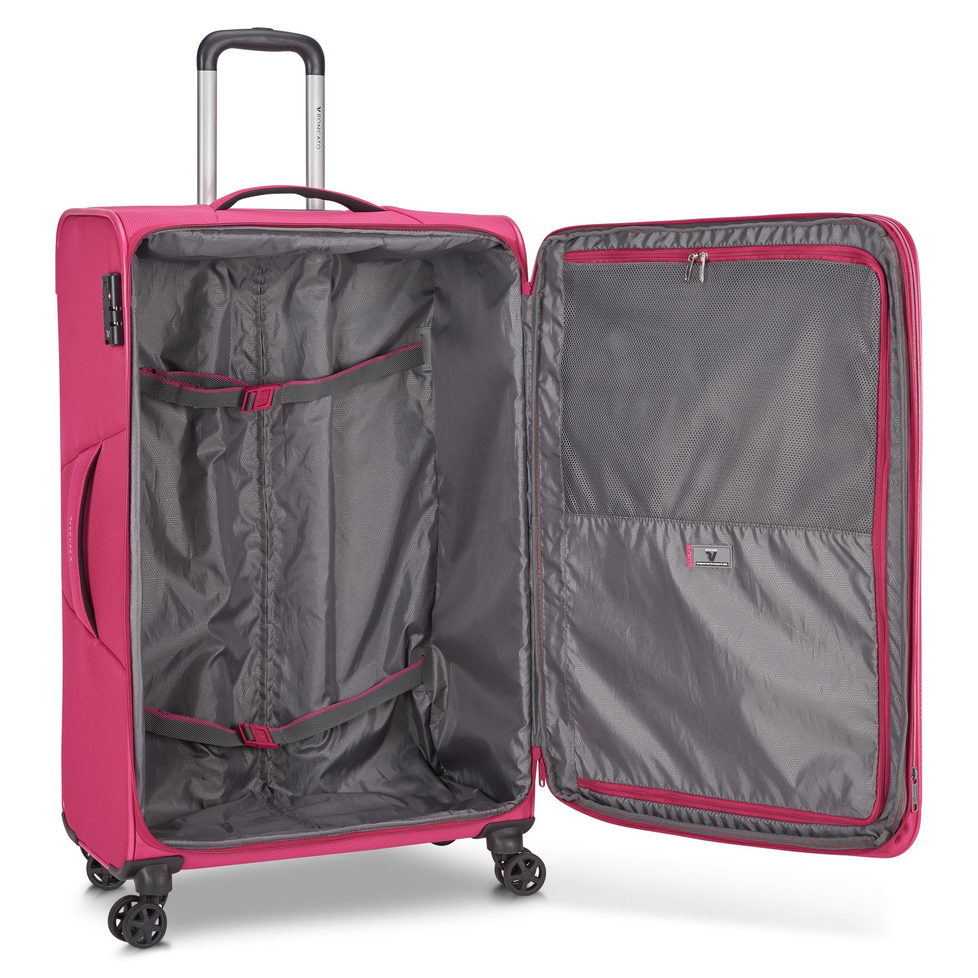Roncato trolley grande in tessuto "Jazz" Fucsia 414641.19 MAGENTA