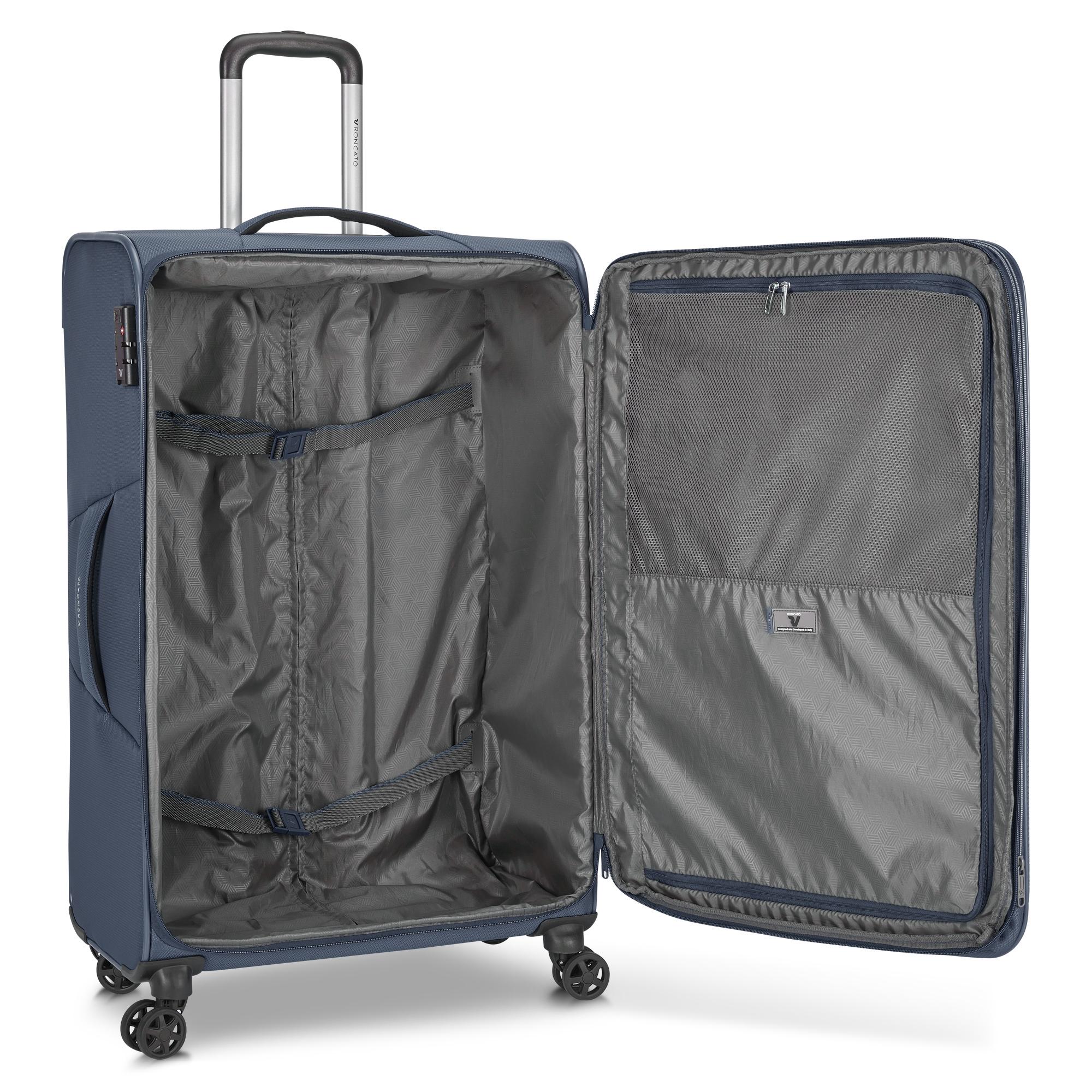 Roncato trolley grande in tessuto "Jazz" Blu 414641.23 BLU NOTTE