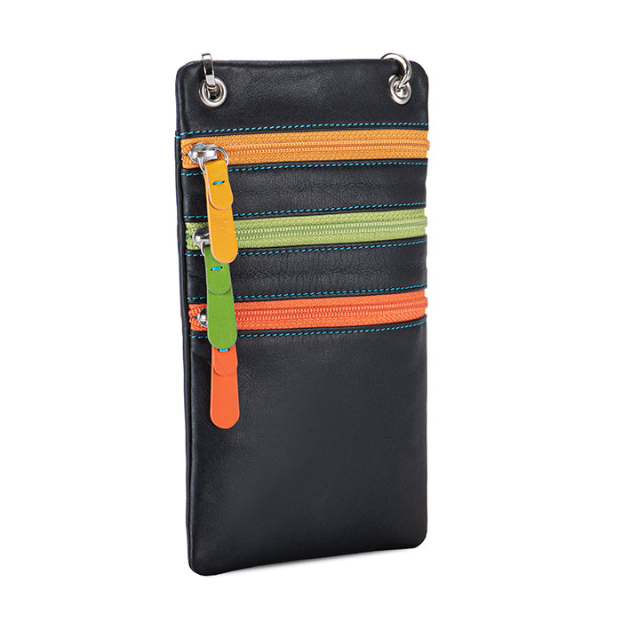 Mywalit porta documenti da collo in pelle "Classic" Multicolor 5001.4 BLACK/PACE