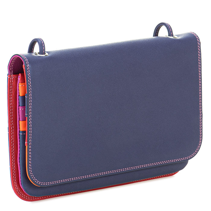 Mywalit portafogli con tracolla in pelle "Classic" Multicolor 5003.75 SANGRIA MULTI