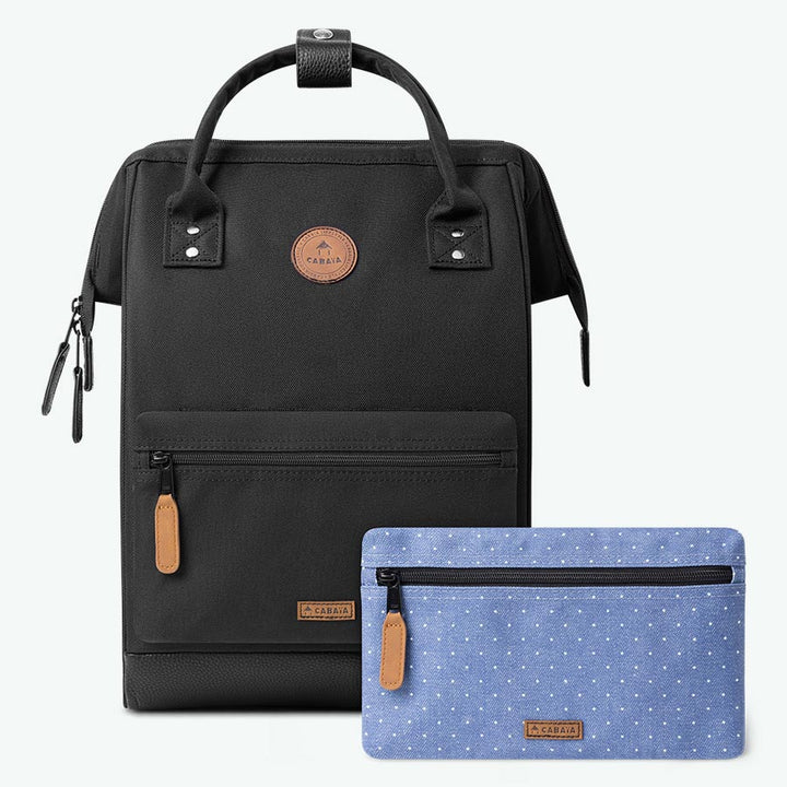 CABAIA zaino in tessuto "Adventurer" Nero ADV-M.360 BERLIN
