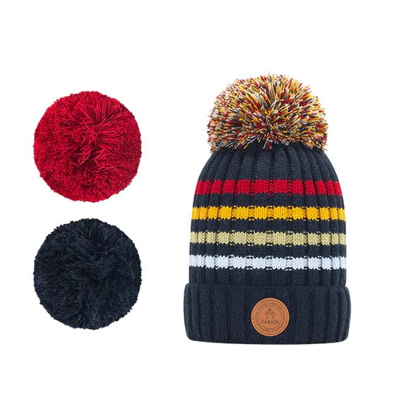 CABAIA cappello in poliestere "Pompom" Blu ELEPHANTINI.NAVY